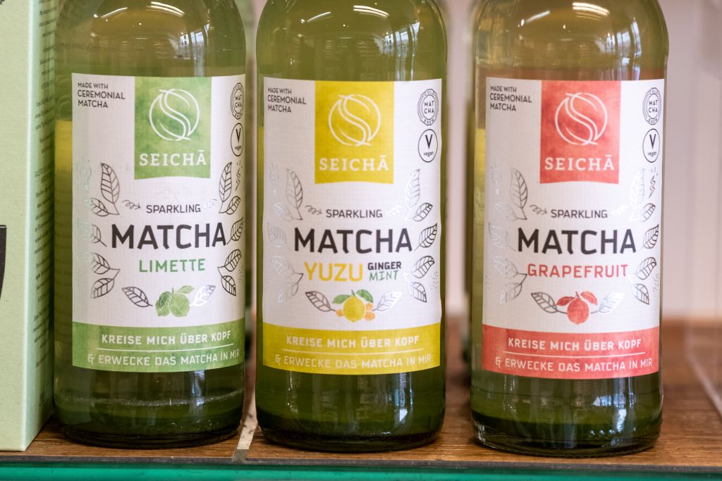 Sparkling Matcha von Seichā in den Sorten Limette, Yuzu und Grapefruit